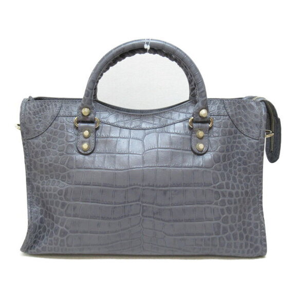 Balenciaga Giant City Shoulder Bag Leather Gray - Picture 2 of 8